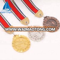 Manufacturer Custom round 3d gold metal rowing race medal of honor for the winner europe design with lanyard