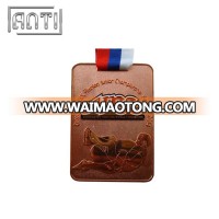 Custom metal gold medal display