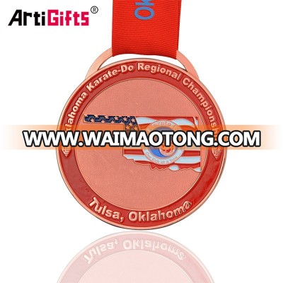 Promotional metal beautiful custom trophies and medals china