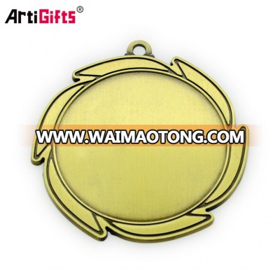 Custom logo blank metal medallion