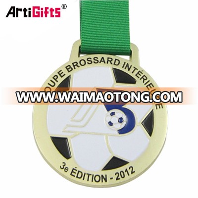 Factory Wholesale Custom Metal Sport Award World Cup Medal Football