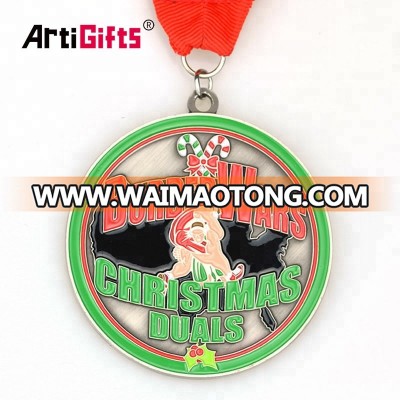 High performance metal gold plating soft enamel award medal