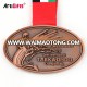 High quality metal sports die casting antique copper plating medals