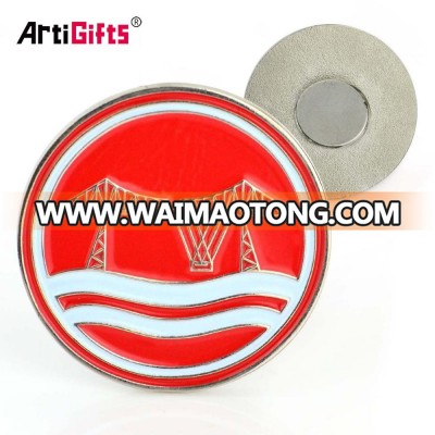 Wholesale custom metal crafts popular enamel magnetic back lapel pin