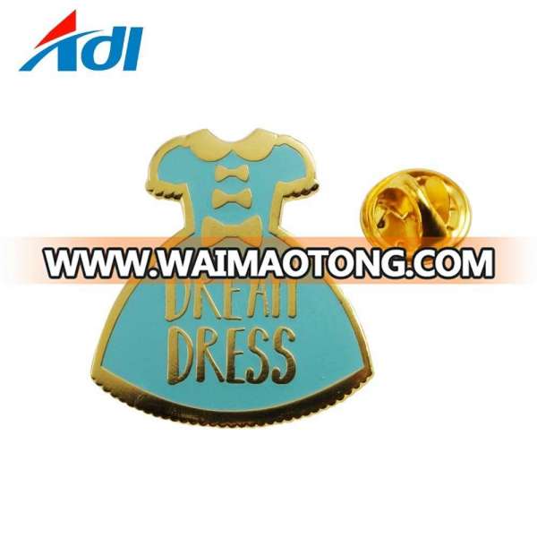 Factory direct wholesale die cast hard enamel gold souvenir metal lapel pins